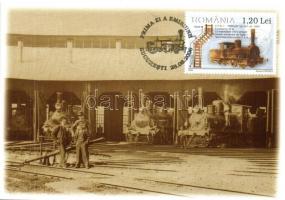 15 db MODERN vonatos motívumlap alkalmi bélyegzésekkel / 15 modern train motive cards with So. Stpl-...