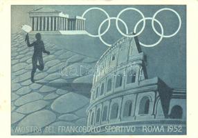 1952 Mostra Internazionale del Francobollo Sportivo Roma / Sport stamp show, Olympia, So. Stpl