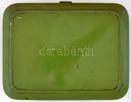 Prince tábori Bunsen-égő, réz,jelzett, eredeti fém dobozban, 13x17x9cm