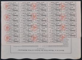 Franciaország/Lyon 1924. "Privát Bank" részvénye 250Fr-ról, szelvényekkel T:II-,III tűlyuk...