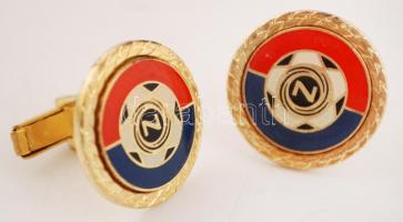 Futball relikvia:Mandzsettagomb pár "Z" felirattal, újszerű állapotban