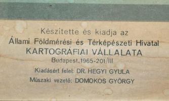 1965 Európa országai, iskolai vászontérkép, kiadja az Állami Földmérési és Térképészeti Hivatal Kart...