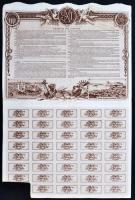 Franciaország / Párizs 1920. "Tengerentúli Hajózási Társaság" részvénye 500Fr-ról, szelvén...