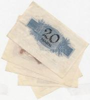 Németország / Weimari Köztársaság / Neumünster 1918. 1M + 2M + 5M + 10M + 20M + 50M mindegyik "...