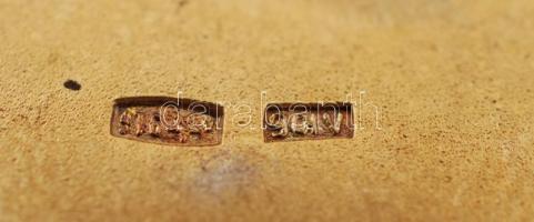 Zománcozott, gazdagon díszített filigrán, aranyozott ezüst (Ag.) szovjet egyszemélyes készlet: csész...