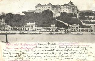 1899 Budapest I. A Királyi vár és a Várbazár (kis szakadás / small tear)