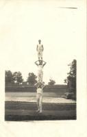 Circus acrobats, attraction, photo