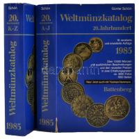 Günter Schön: Weltmünzkatalog 20. Jahrhundert. 16. Auflage. München, Battenberg, 1985. 2 kötetben, használt állapotban