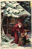 Christmas, Santa Claus, litho (EK)