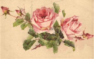 Roses, flowers, litho, s: C. Klein (EB)