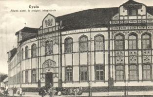 Gyula, Állami elemi és polgári leányiskola (vágott / cut)