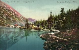 Tátra, Tatra; A nagy halas-tó, Feitzinger Ede No. 1053 / the great fishing lake (EK)