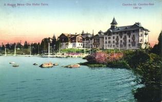 Tátra, Tatra; Csorba tó, szálloda / lake, hotel