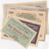 Németország / Weimari Köztársaság 1922-1923. 7db szükségpénz, közte Halle, Neu-Ulm T:II,III Germany / Weimar Republic 1922-1923. 7pcs of various necessity notes, including Halle, Neu-Ulm C:XF,F