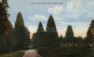 Gyula, gróf Almásy Dénes kastély kertje, kiadja Dobay János (tűnyom / pinhole)