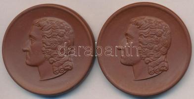 Németország DN "Meissen" porcelán emlékérem (52mm) (2x) T:1-
Germany ND "Zur Erinner...