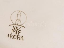 WMF Art deco fémkínáló (cca 1930), jelzett, kopásnyomokkal, d:25cm