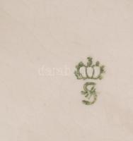 Sitzendorf porcelán agár, kézzel festett, jelzett, hibátlan, 15x28 cm