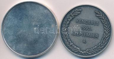 1993. "Kenderes 1993. szeptember 4." Horthy Miklós és feleségének újratemetése emlékére fé...