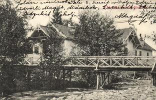 Szováta-fürdő, Fahíd, Gyógyszertár; kiadja Erdélyi Simon / bridge, pharmacy (EB)