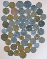 56db vegyes külföldi fémpénz, közte Románia, Jugoszlávia, Csehszlovákia érméi T:vegyes 56pcs of mixed coins, with coins from Romania, Yugoslavia, Czechoslovakia C:mixed