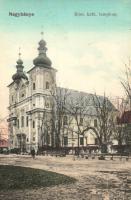 Nagybánya, Katolikus templom; Frankovits A. kiadása / church