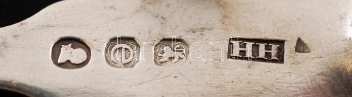 Ezüst kiskanalak, Ag., 32,8gr., jelzett,3db, cca 8-10cm/ Small silver spoons, Ag. 32,8gr., Marked, c...