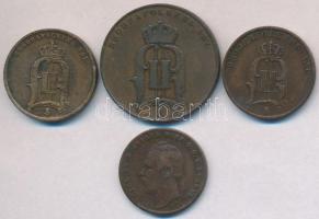 Svédország 1872. 1ö Br + 1875. 2ö Br + 1881. 2ö Br + 1899. 5ö Br T:2-
Sweden 1872. 1 Ore Br + 1875....