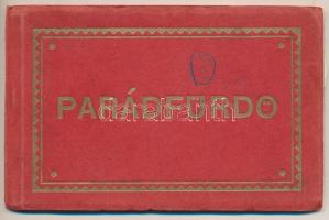 Parádfürdő, képeslapfüzet 9 db megíratlan képeslappal a szállókról, villákról