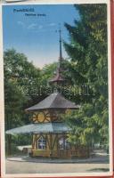 Parádfürdő, képeslapfüzet 9 db megíratlan képeslappal a szállókról, villákról