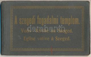 Szeged, Fogadalmi templom belseje, képeslapfüzet 9 db megíratlan lappal