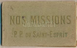 Congregation du Saint-Esprit / Congregation of the Holy Spirit, postcard booklet with 20 unused cards about the Congregation's mission in Africa, with loose back cover