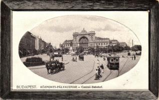 Budapest VII. Keleti pályaudvar, villamos, lovaskocsi (tűnyom / pinhole)