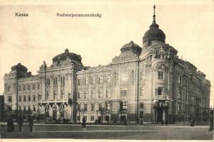 Kassa, Kosice; Hadtesparancsnokság, leporelló képeslapfüzetből kivágva / army corps headquarters, cut from leporello postcard booklet