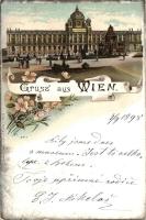 1898 Vienna, Wien; Museum, floral, litho (EK)