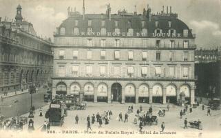 Paris, Place du Palais Royal, Hotel du Louvre / royal palace square, hotel (EK)