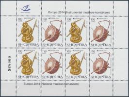 Europa CEPT, hangszerek kisív, Europa CEPT, musical instruments mini sheet