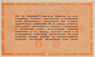 1946. 100.000.000AP hátlapon fordított címer, parríncokkal T:II-
Adamo P55h