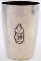 Ezüst keresztelőpohár, jelzés nélkül, Ag., 123,2gr, 9x6,5cm /Silver cup without signaling, Ag. 123,2...