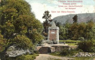 Budapest II. Máriaremete, 21 db régi képeslap a templomról és környékéről