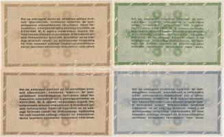 1946. 10.000AP (2x) + 50.000AP + 100.000AP + 500.000AP + 1.000.000AP (2x), egyik fordított címerrel ...