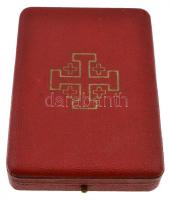 Vatikán ~1920. "Vatikáni Szent Sír Rend" kitüntetés eredeti dísztokja, női csokorszalagos ...