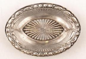 Ezüst tálka, jelzett, Ag., 26,6gr, 10x7x2cm /Silver bowls, marked, Ag. 26,6gr, 10x7x2cm