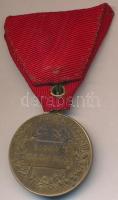 1898. "Jubileumi Emlékérem Fegyveres Erő Számára" Br kitüntetés mellszalaggal T:2,2-
Hung...