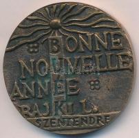 Rajki László (1939-) 1999. "Ózonka / Bonne Nouvelle Année (Boldog új évet) Szentendre" két...