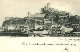 Trencsén, Trencin; vár, Gansel Lipót / castle