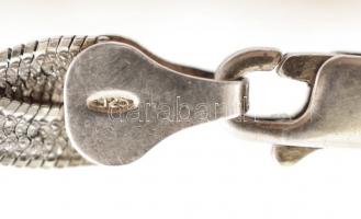 Ezüst fonott karlánc, jelzett, Ag.,5,8gr, 18,5cm/Silver braided bracelet, marked, Ag. 5,8gr, 18,5cm