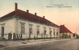 Somogyszob, Községháza, Hangya szaküzlet, Hangya kiadása (vágott / cut)