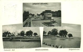 Balatonföldvár, Időjelző állomás, Galamb híd, Szigetrészlet