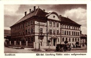 Dombóvár, Eszterházy Miklós nádor reálgimnázium, automobile